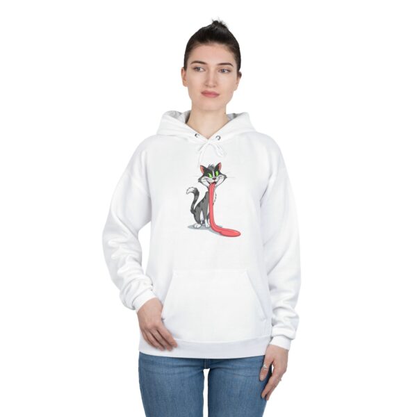 cat lover's eco friendly hoodie, funny cat sweatshirt, gift for pet owners, casual wear, cozy pullover