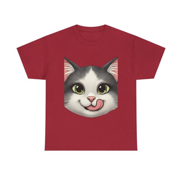 cute cat pocket t shirt for animal lovers, unisex heavy cotton tee, gift for pet owners, casual wear, animal rescue fundraiser