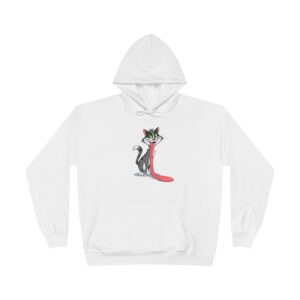 cat lover's eco friendly hoodie, funny cat sweatshirt, gift for pet owners, casual wear, cozy pullover