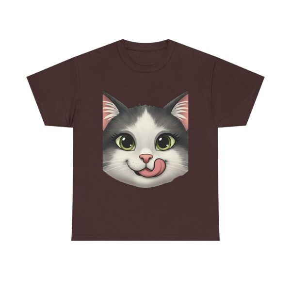 cute cat pocket t shirt for animal lovers, unisex heavy cotton tee, gift for pet owners, casual wear, animal rescue fundraiser